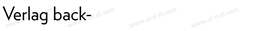 Verlag back字体转换
